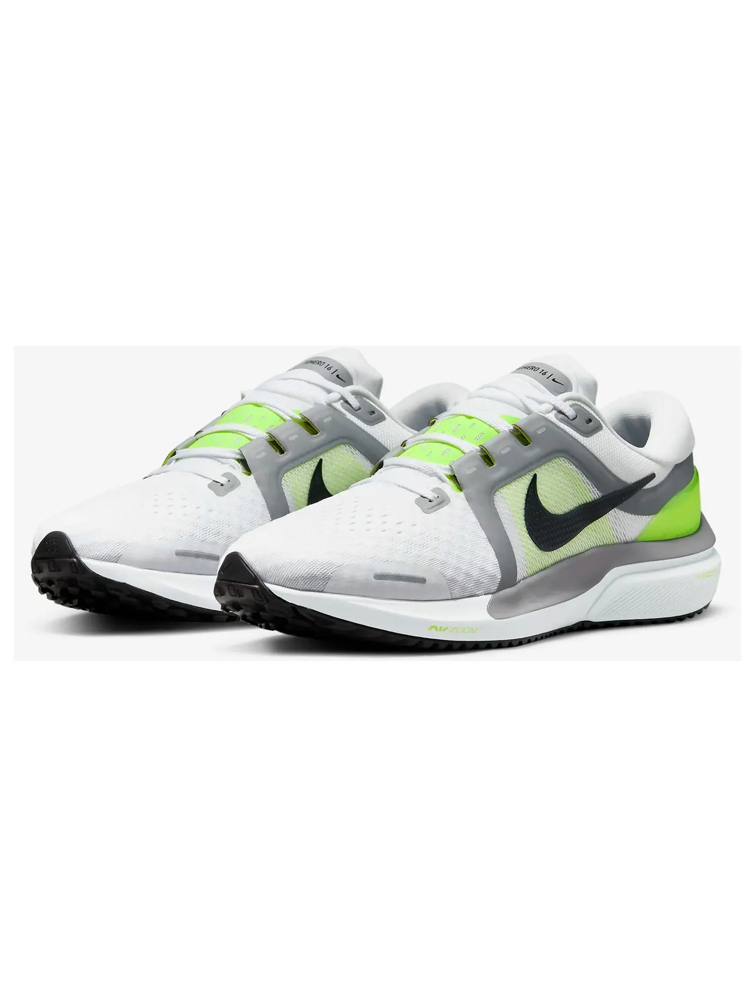 Кроссовки Nike Air Zoom Vomero 16 — изображение 2 из 7, белый/желтый/серый