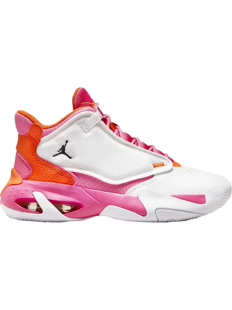 Кроссовки Jordan Max Aura 4 GS White Safety Orange Pinksicle — изображение 1 из 1, белый