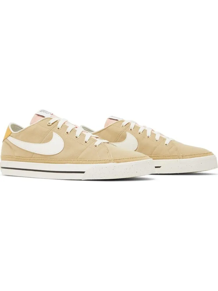 Кроссовки Nike Court Legacy Canvas Next Nature 'Wheat Grass Sail — изображение 8 из 8, коричневый