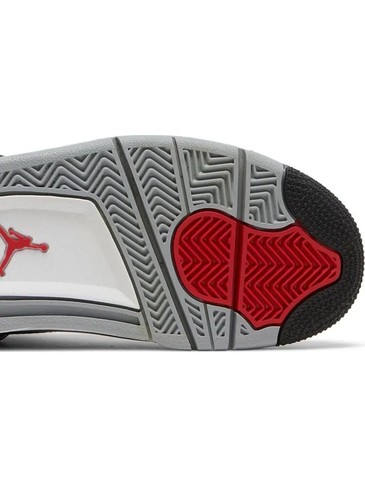 Кроссовки Air Jordan 4 Retro SE GS Black Canvas — изображение 5 из 8, черный