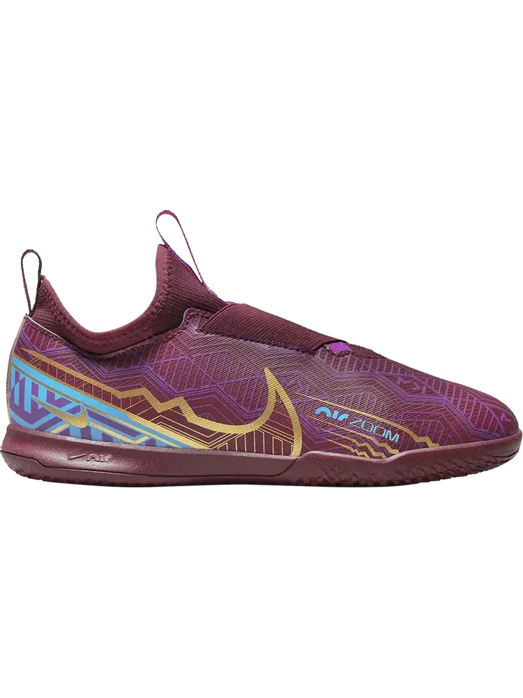 Кроссовки Nike Kylian Mbappé x Zoom Mercurial Vapor 15 Club IC GS 'Dark Beetroot Metallic Vivid Gold' — изображение 1 из 1