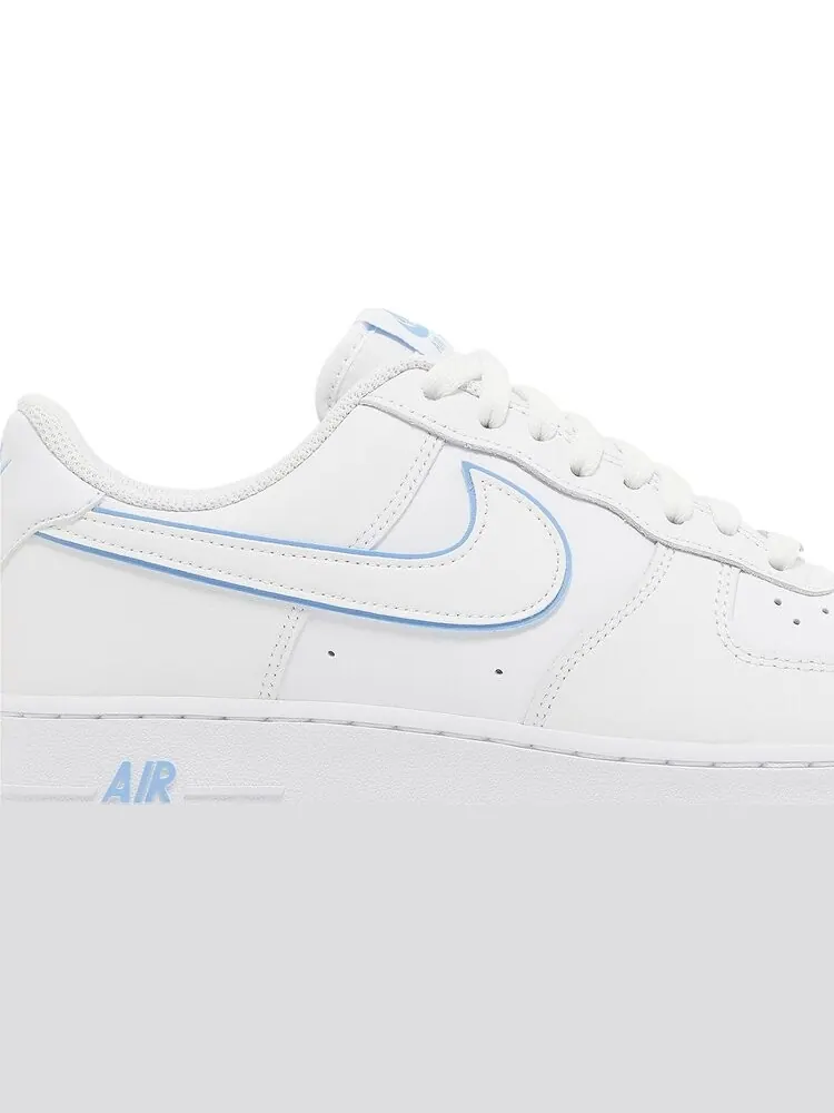 Кроссовки Air Force 1 '07 'White University Blue' — изображение 2 из 4, белый