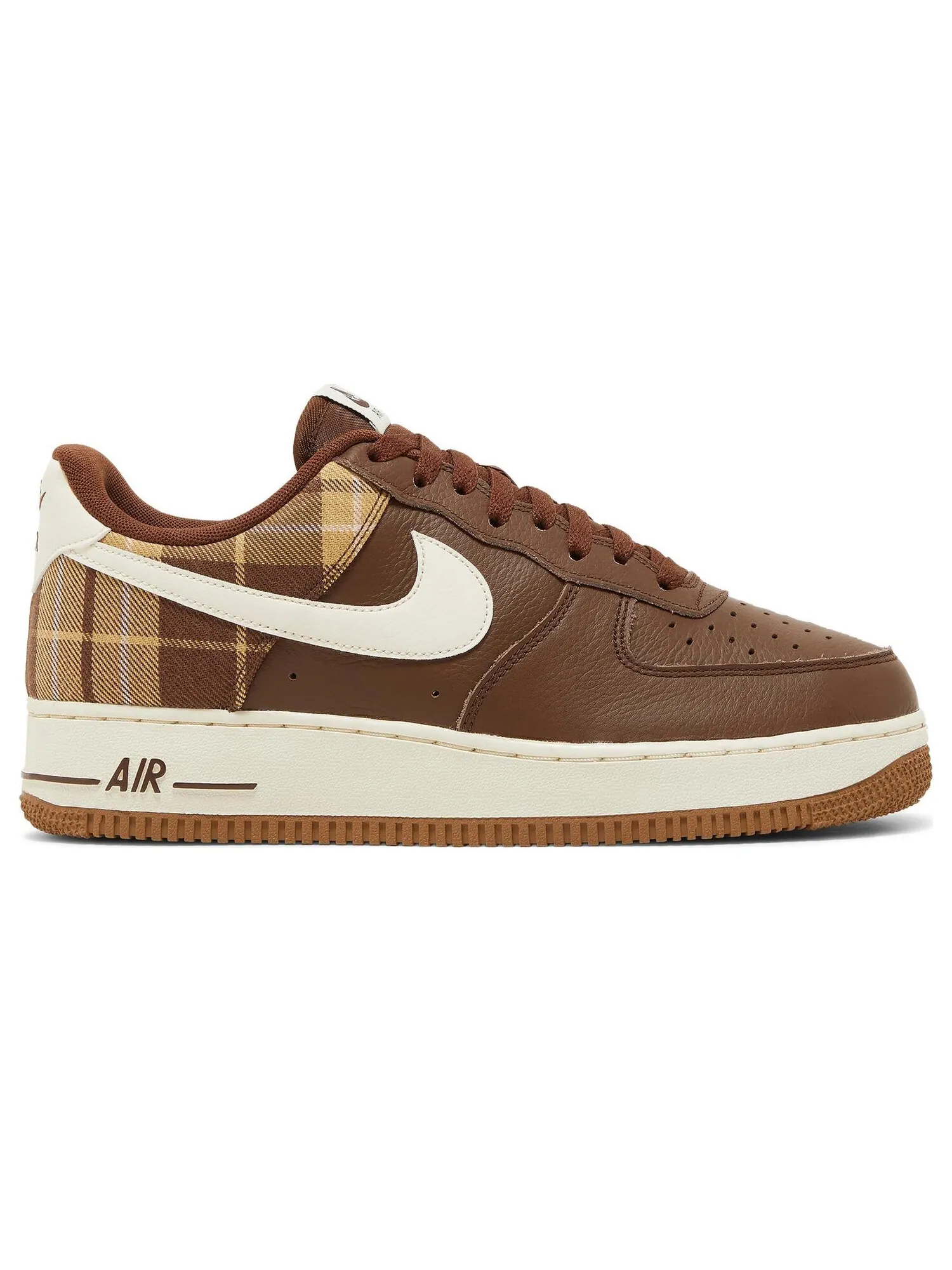 Кроссовки Nike Air Force 1 '07 LX 'Cacao Plaid' — изображение 1 из 8, коричневый