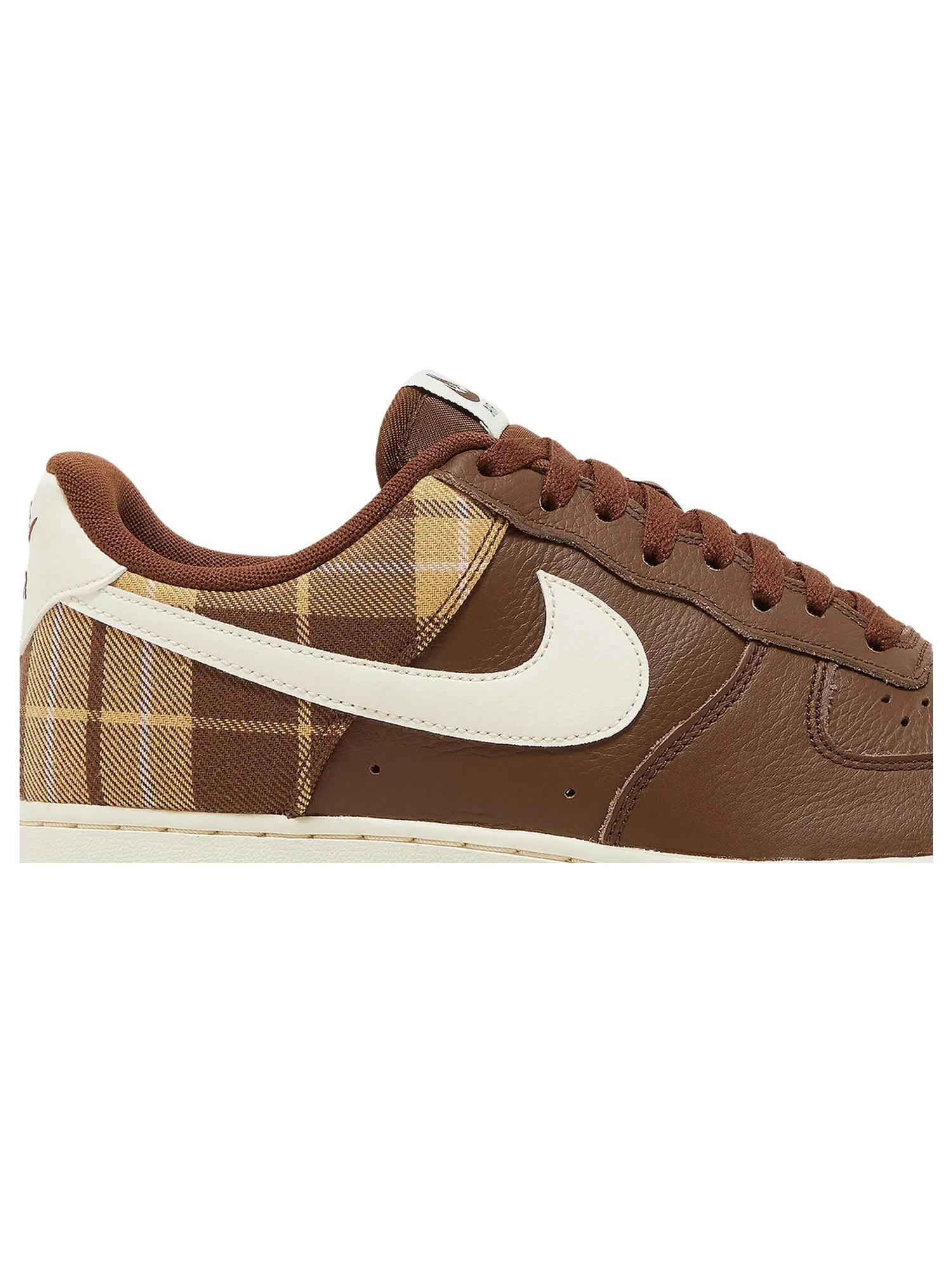 Кроссовки Nike Air Force 1 '07 LX 'Cacao Plaid' — изображение 2 из 8, коричневый