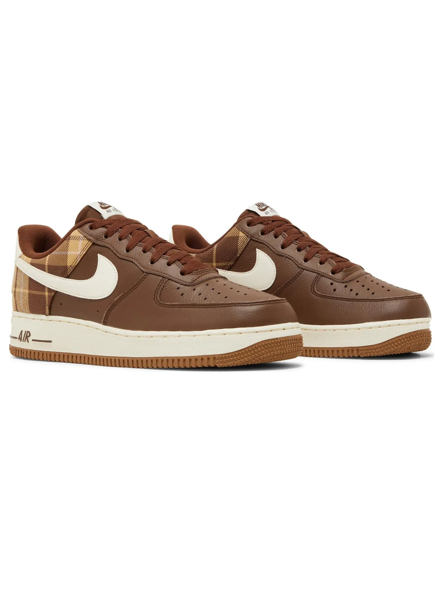 Кроссовки Nike Air Force 1 '07 LX 'Cacao Plaid' — изображение 8 из 8, коричневый