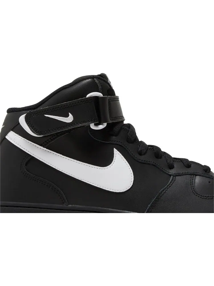 Кроссовки Air Force 1 Mid '07 'Black White' — изображение 2 из 4, черный