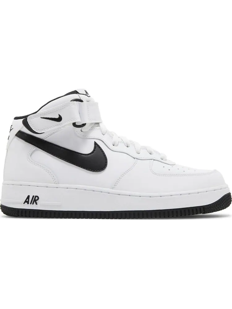 Кроссовки Air Force 1 Mid '07 'White Black' — изображение 1 из 4, белый