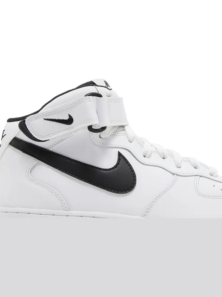 Кроссовки Air Force 1 Mid '07 'White Black' — изображение 2 из 4, белый