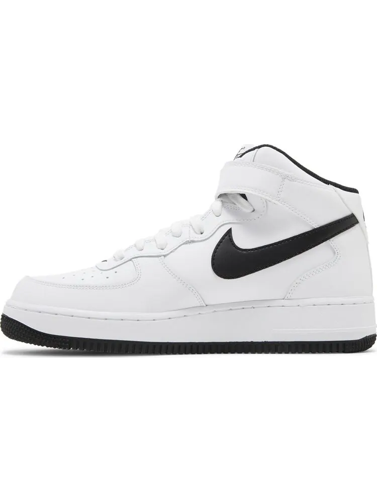 Кроссовки Air Force 1 Mid '07 'White Black' — изображение 3 из 4, белый