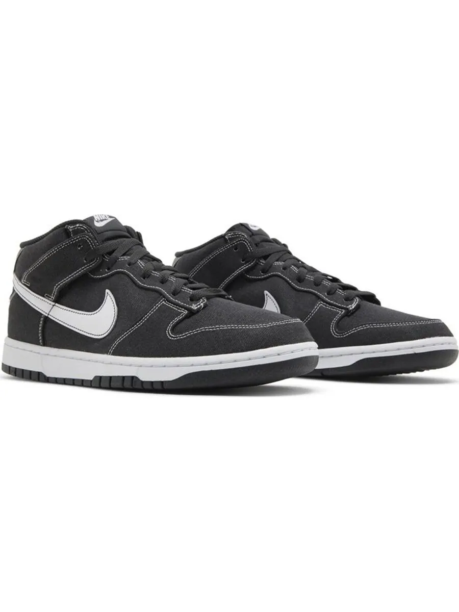 Кроссовки Nike Dunk Mid 'Off Noir White' — изображение 2 из 4, черный/белый