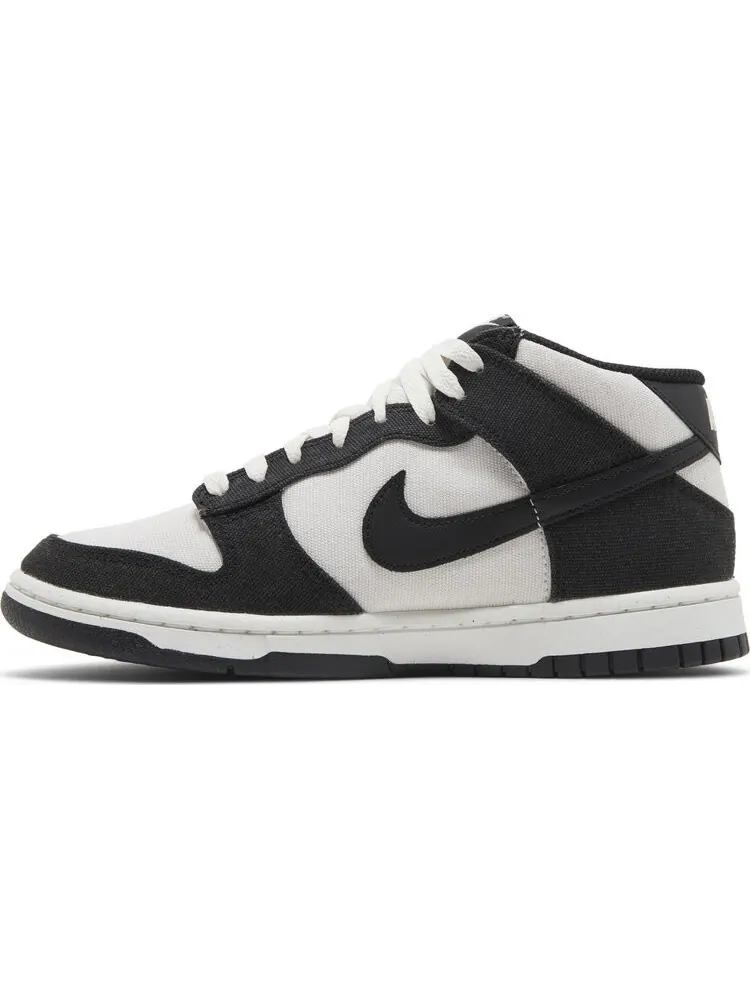Кроссовки Dunk Mid 'Canvas Panda' — изображение 3 из 4, черный