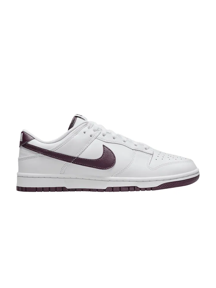 Кроссовки Nike Dunk Low 'White Night Maroon' — изображение 1 из 1, белый//белый