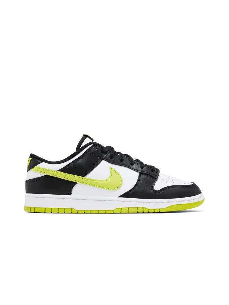 Кроссовки Nike Dunk Low 'Black Bright Cactus' — изображение 2 из 9, белый/яркий/черный