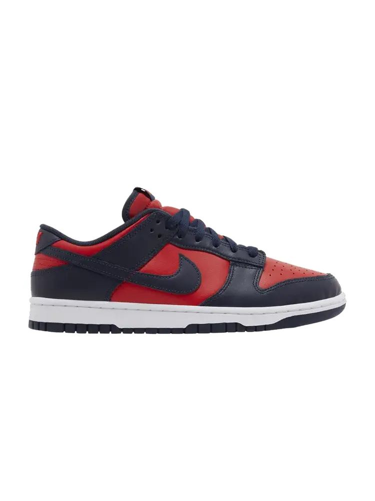 Кроссовки Nike Dunk Low Retro 'Navy Red' 2024 — изображение 1 из 9, красный//белый