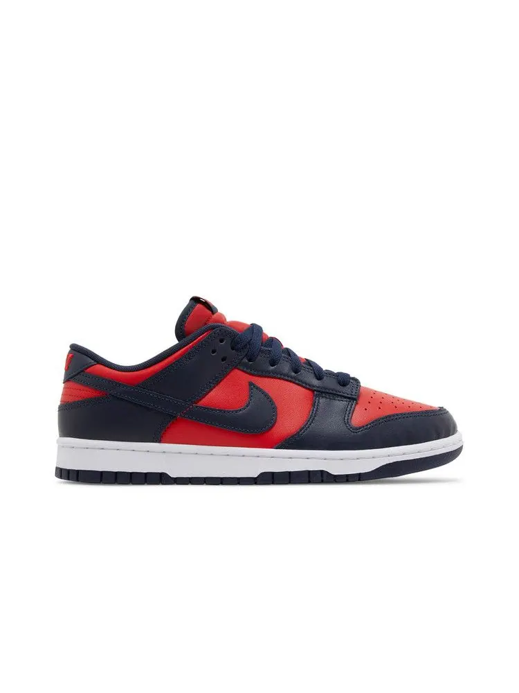 Кроссовки Nike Dunk Low Retro 'Navy Red' 2024 — изображение 2 из 9, красный//белый