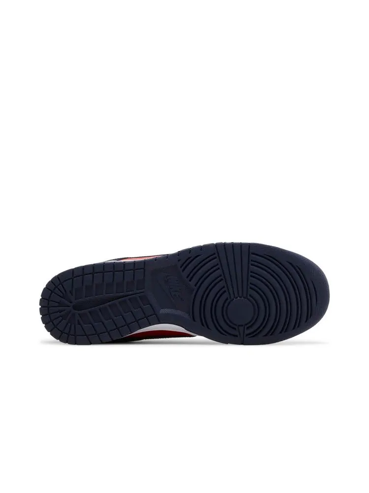 Кроссовки Nike Dunk Low Retro 'Navy Red' 2024 — изображение 5 из 9, красный//белый