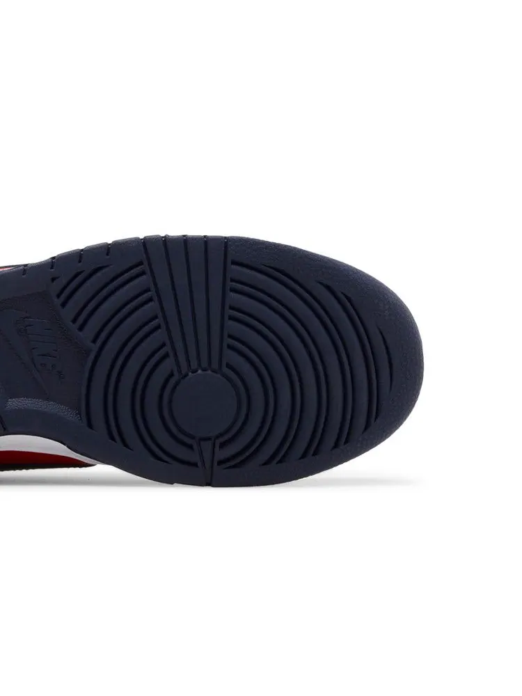 Кроссовки Nike Dunk Low Retro 'Navy Red' 2024 — изображение 6 из 9, красный//белый