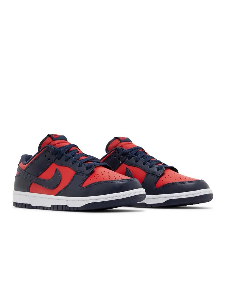 Кроссовки Nike Dunk Low Retro 'Navy Red' 2024 — изображение 9 из 9, красный//белый