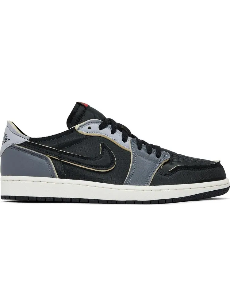 Кроссовки Air Jordan 1 Retro Low OG EX Dark Smoke Grey — изображение 1 из 10, черный