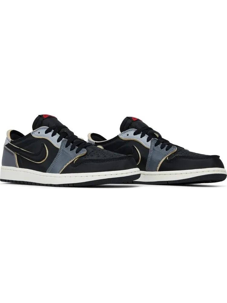 Кроссовки Air Jordan 1 Retro Low OG EX Dark Smoke Grey — изображение 8 из 10, черный