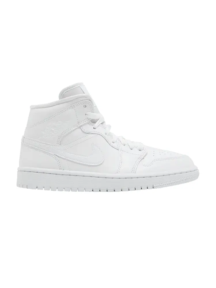 Кроссовки Air Jordan Wmns Air Jordan Mid 'Triple White' 2022 — изображение 1 из 9, белый/белый/белый