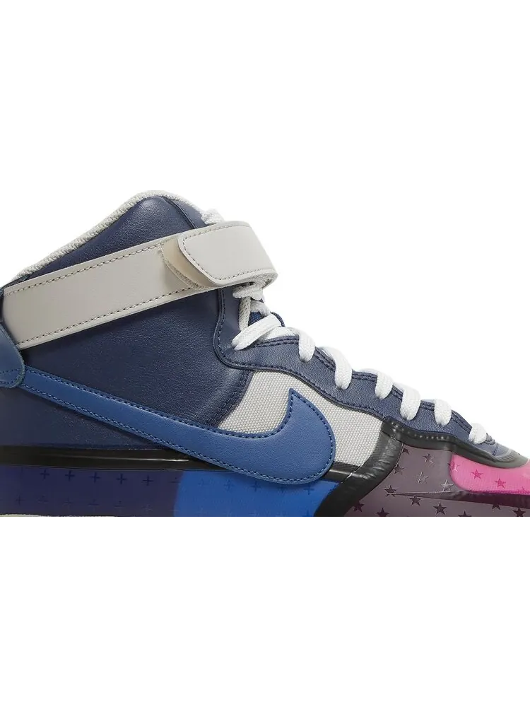 Кроссовки Nike Air Force 1 High '07 'Thunder Blue Pink Prime' — изображение 2 из 8, синий