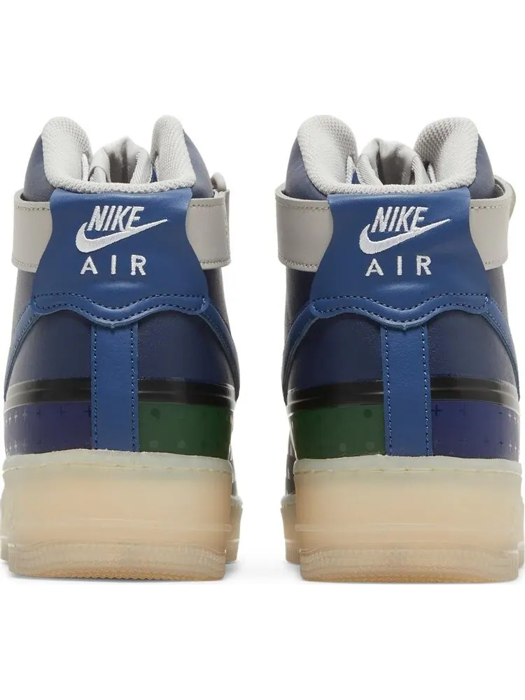 Кроссовки Nike Air Force 1 High '07 'Thunder Blue Pink Prime' — изображение 6 из 8, синий