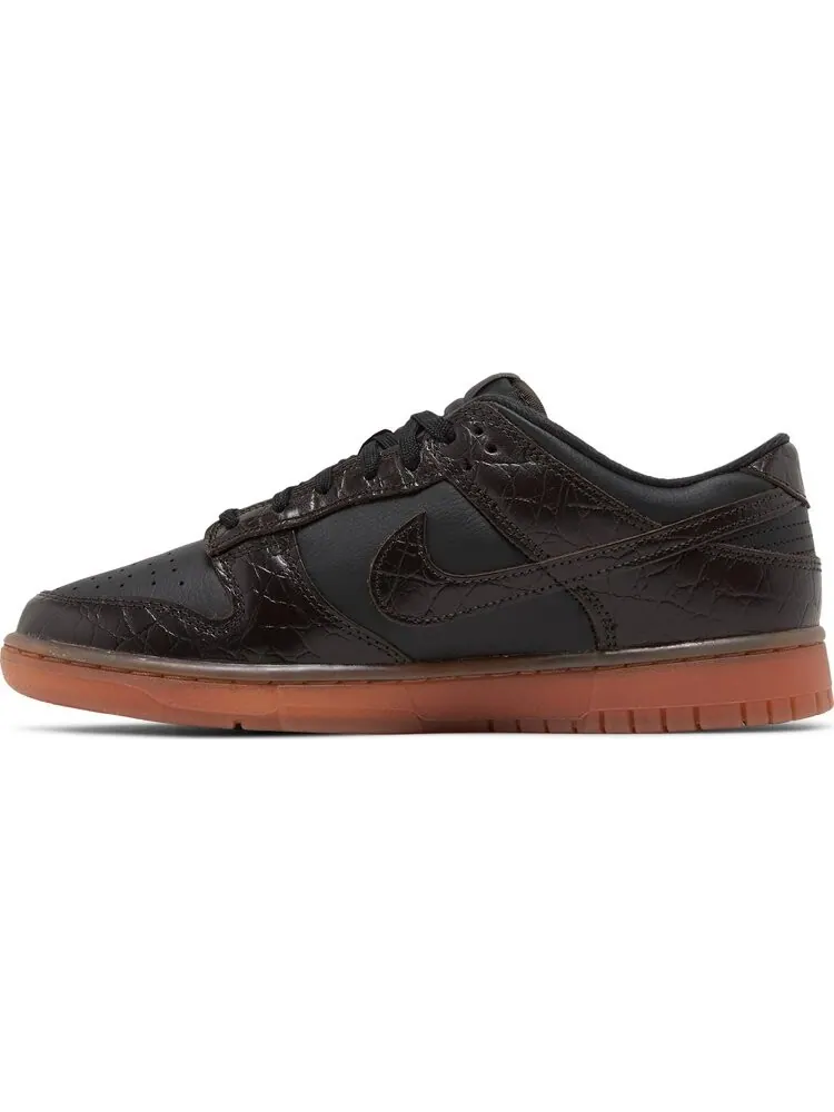 Кроссовки Nike Dunk Low SE 'Chocolate Croc' — изображение 3 из 8, черный