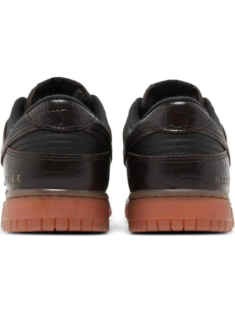 Кроссовки Nike Dunk Low SE 'Chocolate Croc' — изображение 6 из 8, черный