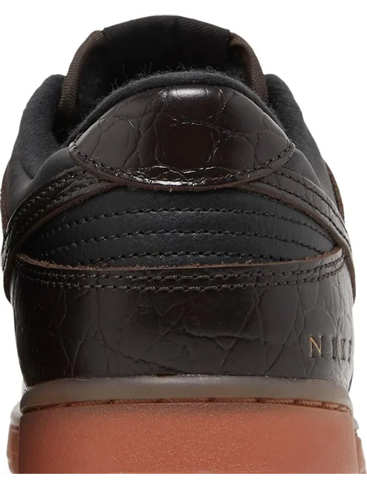 Кроссовки Nike Dunk Low SE 'Chocolate Croc' — изображение 7 из 8, черный
