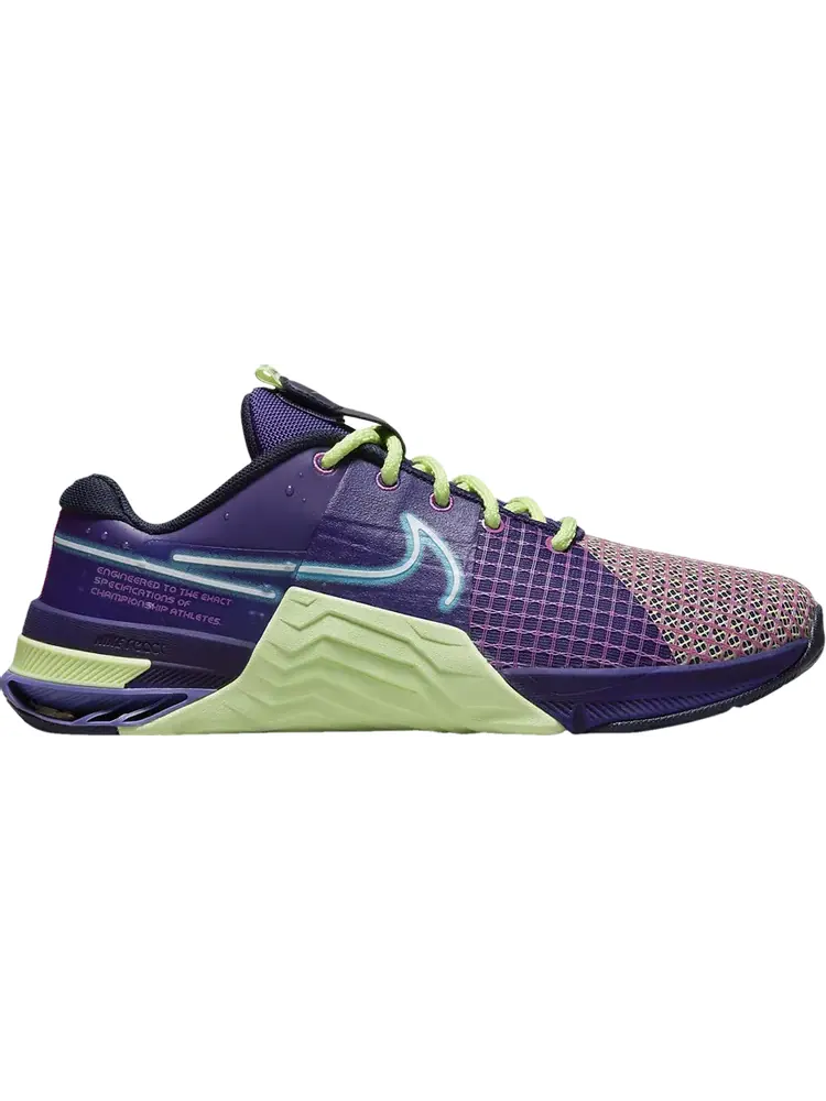 Кроссовки Wmns Metcon 8 AMP 'Deep Purple Barely Volt' — изображение 1 из 1, фиолетовый