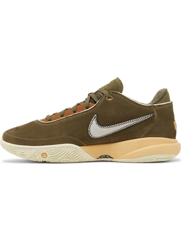 Кроссовки Nike LeBron 20 'Olive Green' — изображение 3 из 8, зеленый