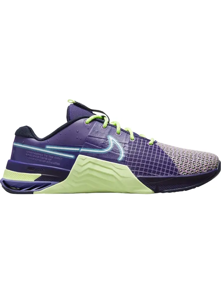 Кроссовки Nike Metcon 8 AMP 'Deep Purple Barely Volt' — изображение 1 из 1, фиолетовый