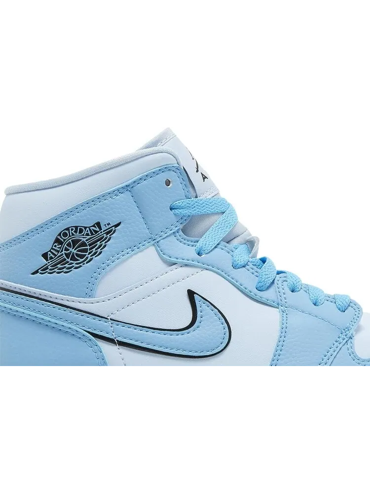 Кроссовки Air Jordan 1 Mid SE 'Ice Blue' — изображение 2 из 4, синий