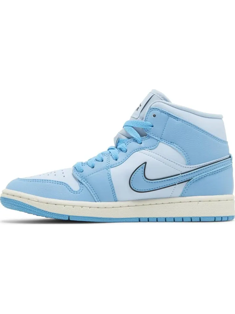 Кроссовки Air Jordan 1 Mid SE 'Ice Blue' — изображение 3 из 4, синий