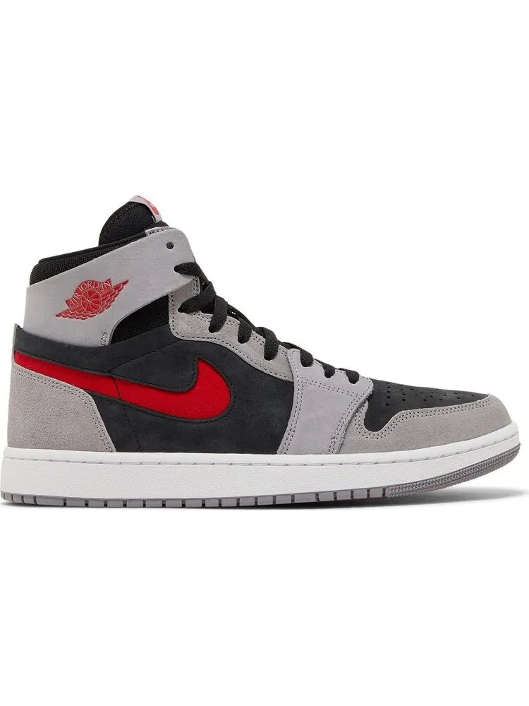 Кроссовки Air Jordan 1 High Zoom Comfort 2 Cement Fire Red — изображение 1 из 8, серый