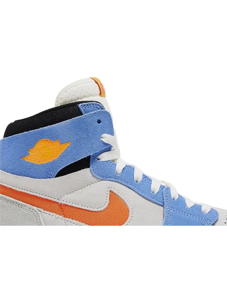 Кроссовки Air Jordan 1 High Zoom Comfort 2 'Royal Pulse Alpha Orange' — изображение 2 из 4, синий