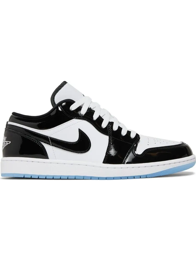 Кроссовки Air Jordan 1 Low SE Concord, черные, из лаковой кожи — изображение 1 из 9, черный