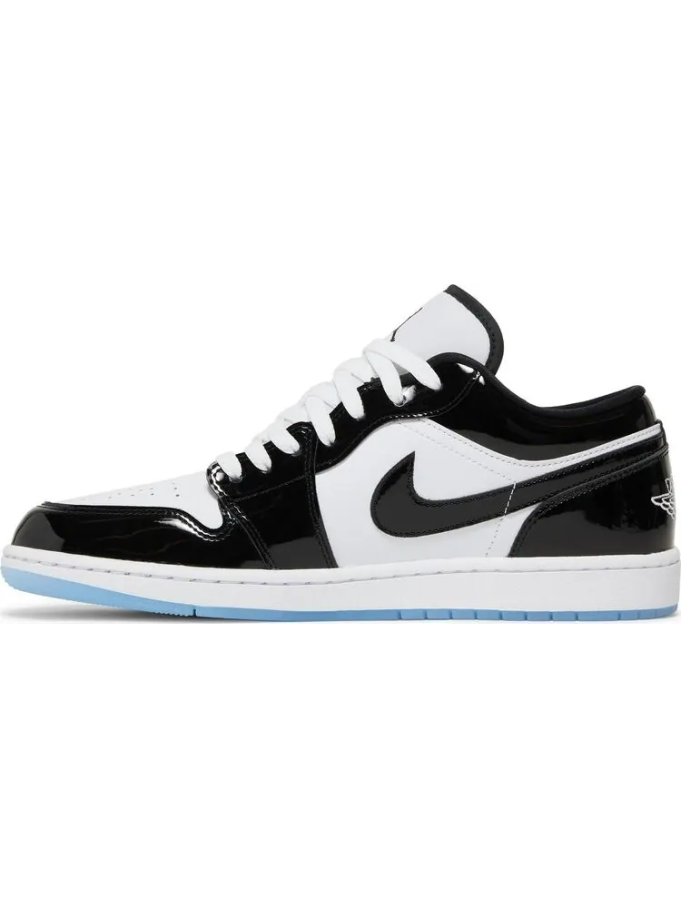 Кроссовки Air Jordan 1 Low SE Concord, черные, из лаковой кожи — изображение 3 из 9, черный