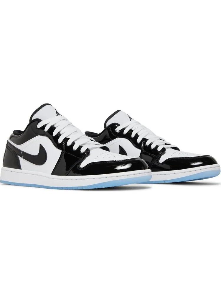 Кроссовки Air Jordan 1 Low SE Concord, черные, из лаковой кожи — изображение 8 из 9, черный