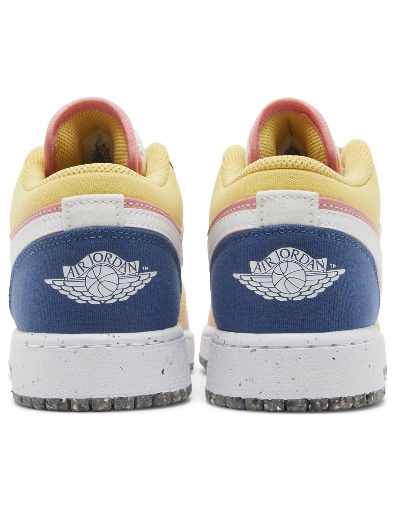 Кроссовки Air Jordan 1 Low SE GS 'Multi-Color Canvas' — изображение 6 из 8, белый