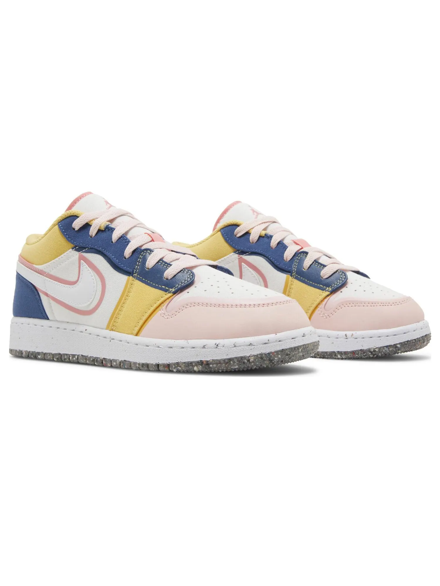 Кроссовки Air Jordan 1 Low SE GS 'Multi-Color Canvas' — изображение 8 из 8, белый