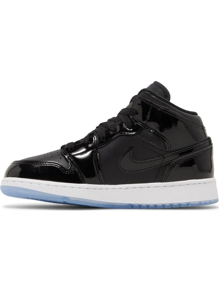 Кроссовки Air Jordan 1 Mid SE GS Space Jam — изображение 3 из 8, черный