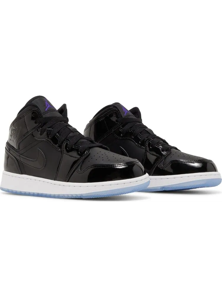Кроссовки Air Jordan 1 Mid SE GS Space Jam — изображение 8 из 8, черный