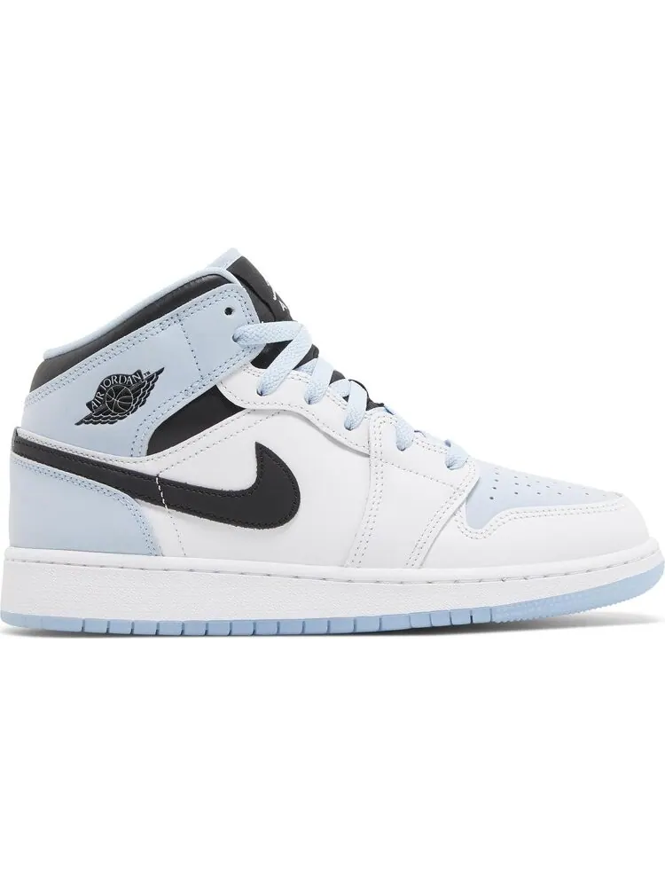 Кроссовки Air Jordan 1 Mid SE GS White Ice Blue — изображение 1 из 8, синий