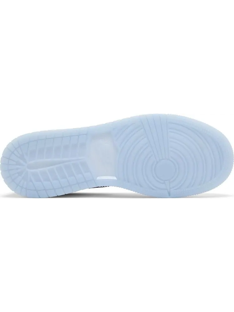 Кроссовки Air Jordan 1 Mid SE GS White Ice Blue — изображение 4 из 8, синий