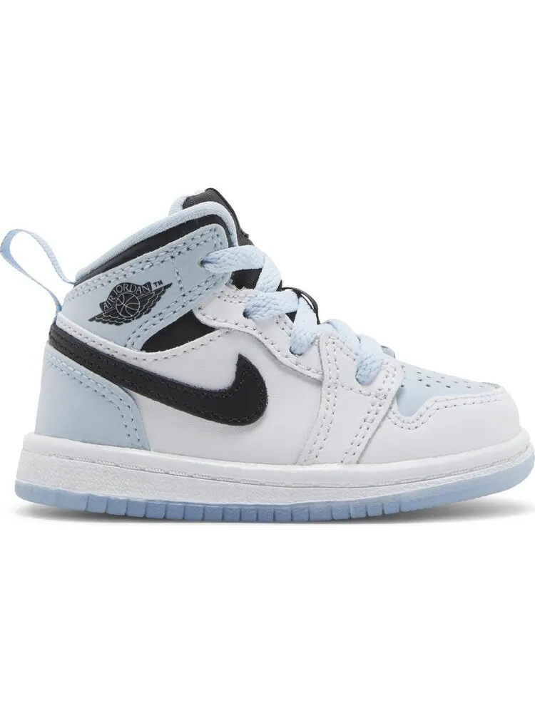 Кроссовки Air Jordan 1 Mid SE TD White Ice Blue — изображение 1 из 8, белый