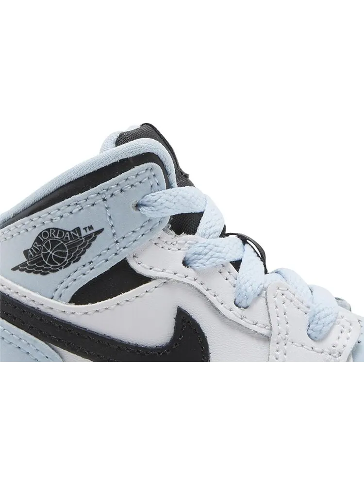Кроссовки Air Jordan 1 Mid SE TD White Ice Blue — изображение 2 из 8, белый