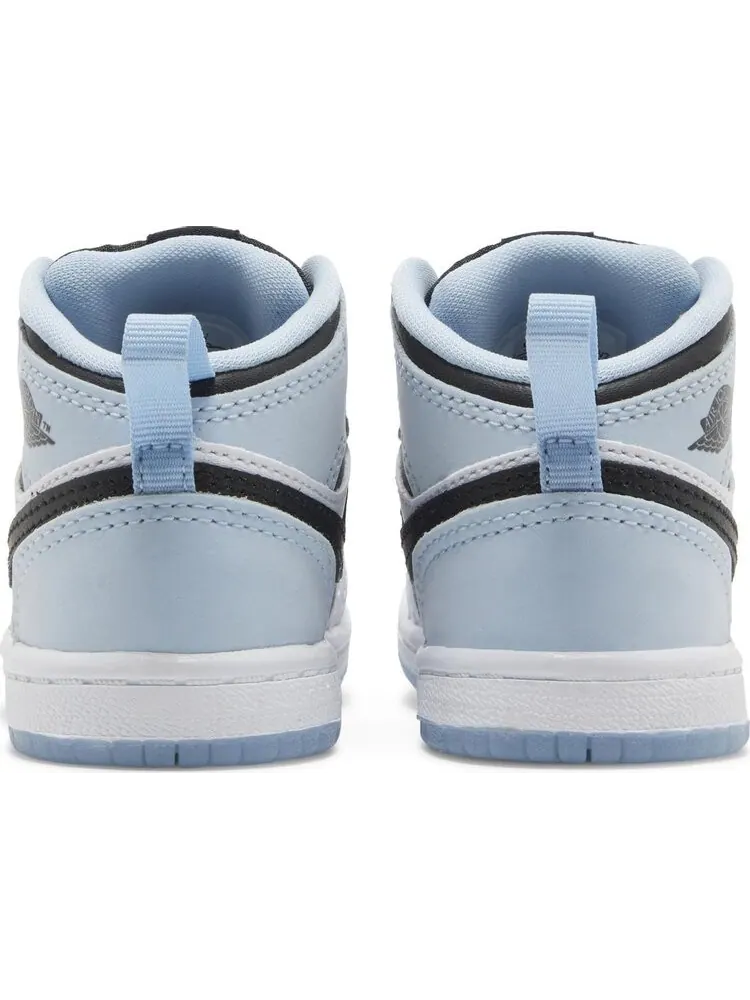 Кроссовки Air Jordan 1 Mid SE TD White Ice Blue — изображение 6 из 8, белый