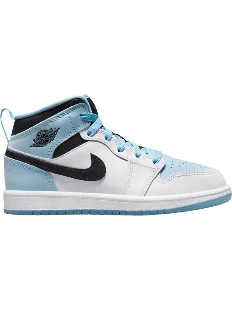 Кроссовки Air Jordan 1 Mid SE PS White Ice Blue — изображение 1 из 1, синий